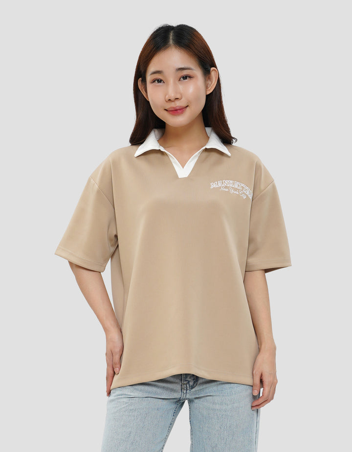 NEVADA MANHATTAN KAOS POLO OVERSIZE WANITA