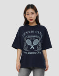 NEVADA TENNIS CLUB CALIFORNIA KAOS OVERSIZE WANITA