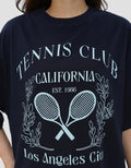 NEVADA TENNIS CLUB CALIFORNIA KAOS OVERSIZE WANITA