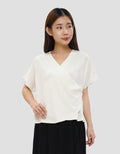 CONNEXION DOLMAN LINEN BLOUSE SLEEVELESS WANITA