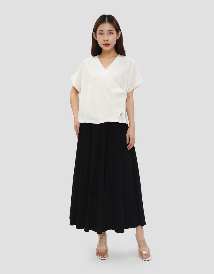 CONNEXION DOLMAN LINEN BLOUSE SLEEVELESS WANITA