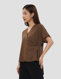 CONNEXION DOLMAN LINEN BLOUSE SLEEVELESS WANITA