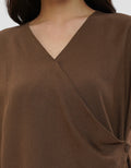 CONNEXION DOLMAN LINEN BLOUSE SLEEVELESS WANITA