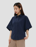 CONNEXION DOLMAN SLEEVE KEMEJA WANITA