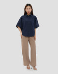 CONNEXION DOLMAN SLEEVE KEMEJA WANITA