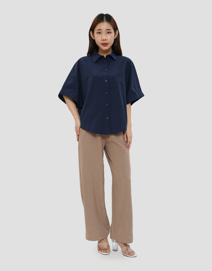 CONNEXION DOLMAN SLEEVE KEMEJA WANITA