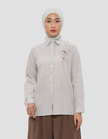 ANNISA FLOWER KEMEJA LENGAN PANJANG WANITA