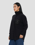ANNISA FUNNEL NECK KEMEJA LENGAN PANJANG WANITA
