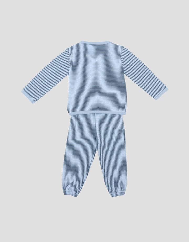 LITTLE M STRIPES PAKAIAN SETELAN BAYI