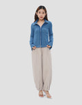 NEVADA STRETCH ZIPPER KEMEJA JEANS WANITA