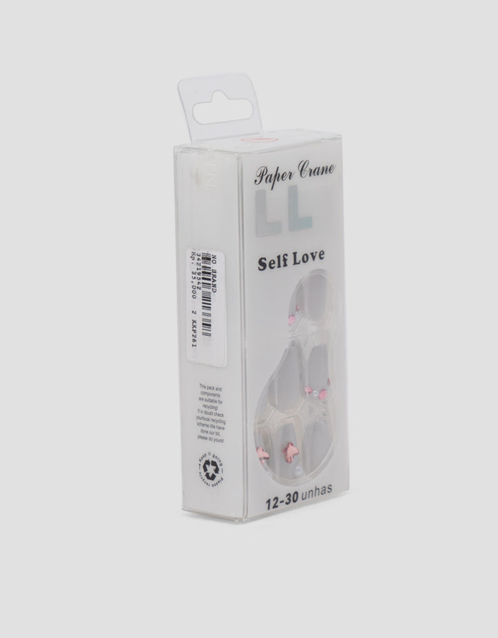 MXM NAIL STICKERS KUKU PALSU ISI 24 LONG ALMOND WANITA