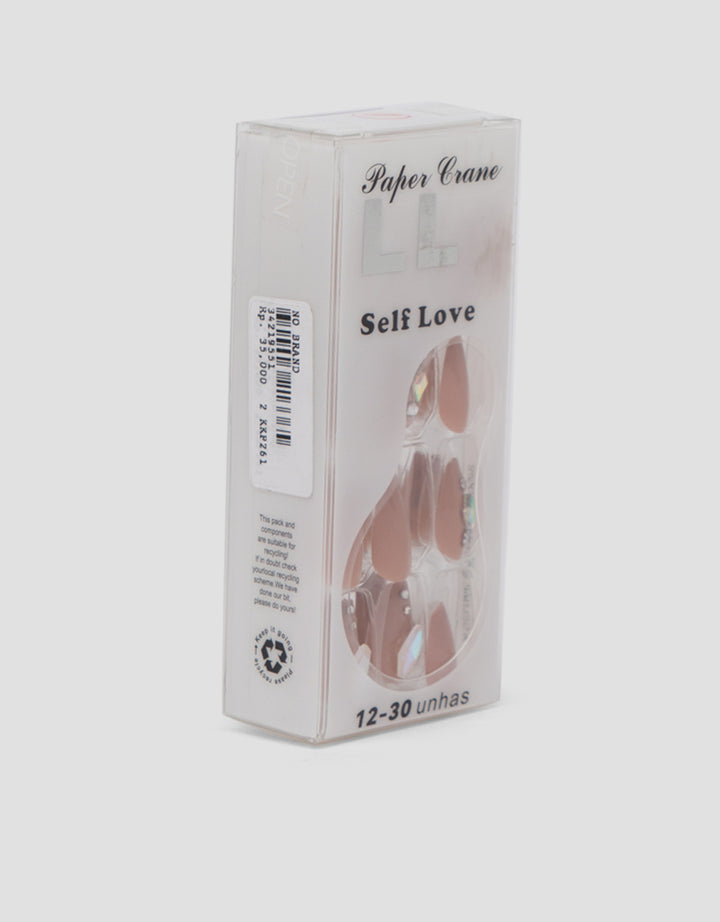 MXM NAIL STICKERS KUKU PALSU ISI 24 LONG ALMOND WANITA