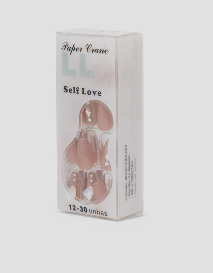 MXM NAIL STICKERS KUKU PALSU ISI 24 LONG ALMOND WANITA
