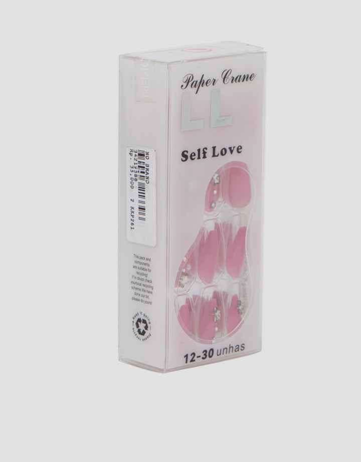 MXM NAIL STICKERS KUKU PALSU ISI 24 LONG ALMOND WANITA