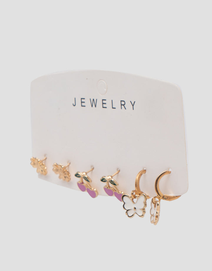 MXM JEWELLERY GIWANG SET 3 IN 1 WANITA
