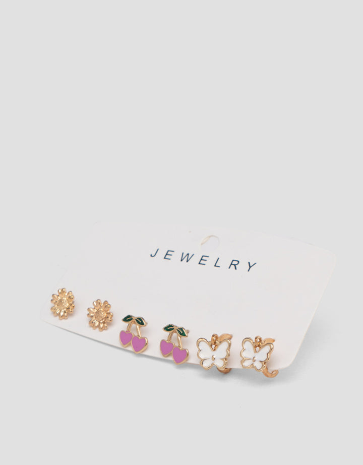MXM JEWELLERY GIWANG SET 3 IN 1 WANITA