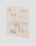MXM JEWELLERY GIWANG SET MOTIF MIX WITH GOLD WANITA