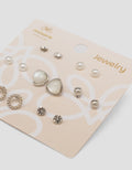 MXM JEWELLERY GIWANG SET MOTIF MIX WITH GOLD WANITA