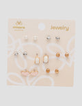 MXM JEWELLERY GIWANG SET MOTIF MIX WITH GOLD WANITA
