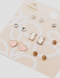 MXM JEWELLERY GIWANG SET MOTIF MIX WITH GOLD WANITA