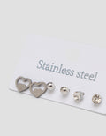 MXM JEWELLERY GIWANG SET 3 IN 1 SILVER MIX WANITA