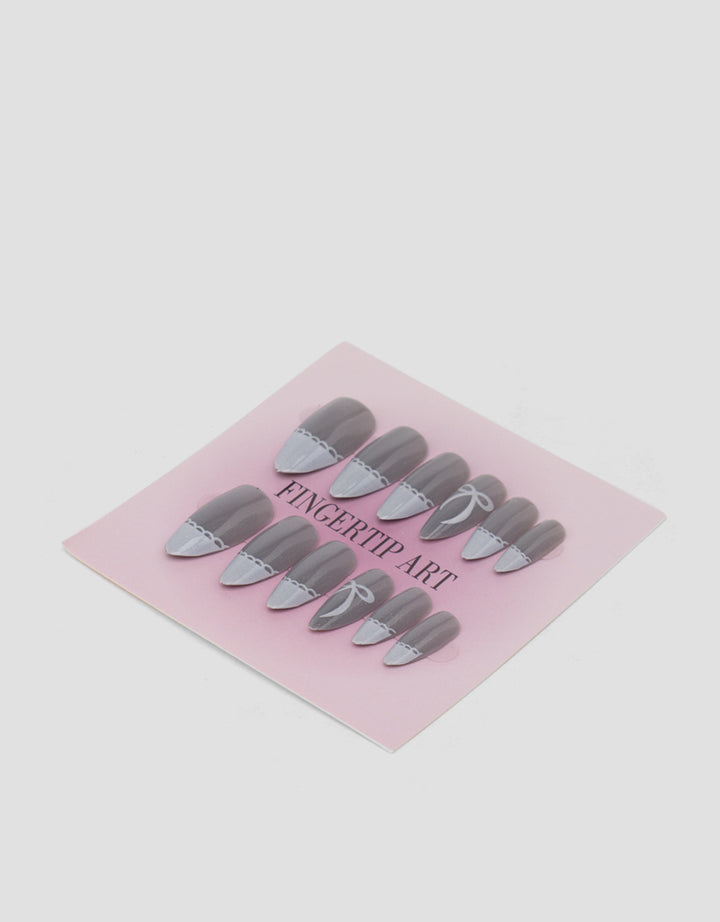 MXM NAIL STICKERS KUKU PALSU 12 ALMOND WANITA