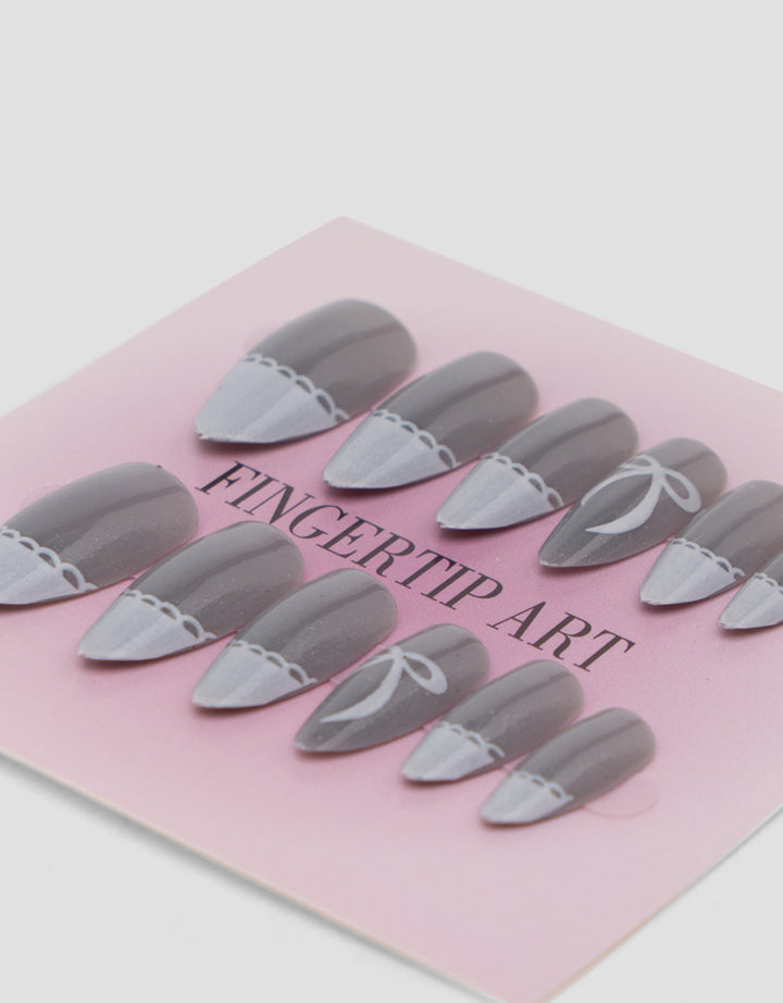 MXM NAIL STICKERS KUKU PALSU 12 ALMOND WANITA