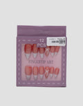 MXM NAIL STICKERS KUKU PALSU 12 ALMOND WANITA