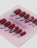MXM NAIL STICKERS KUKU PALSU 12 ALMOND WANITA