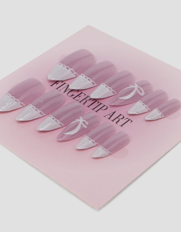 MXM NAIL STICKERS KUKU PALSU 12 ALMOND WANITA