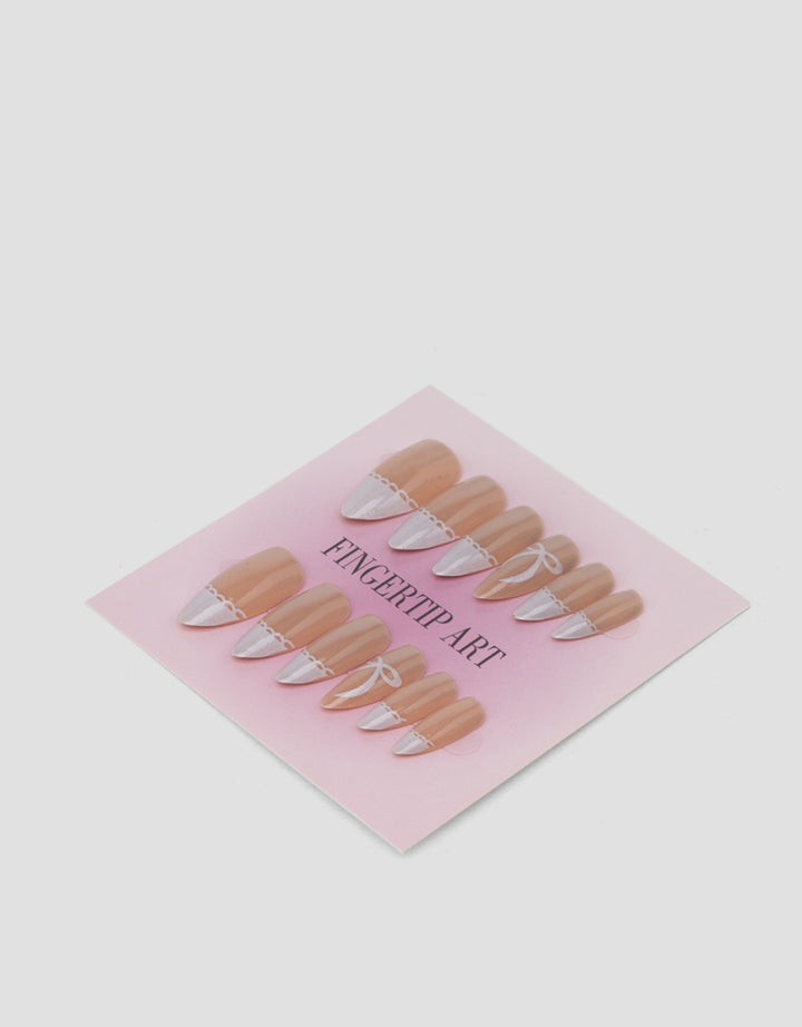 MXM NAIL STICKERS KUKU PALSU 12 ALMOND WANITA