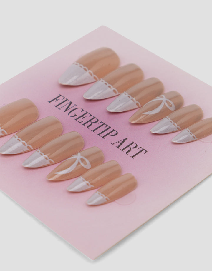 MXM NAIL STICKERS KUKU PALSU 12 ALMOND WANITA