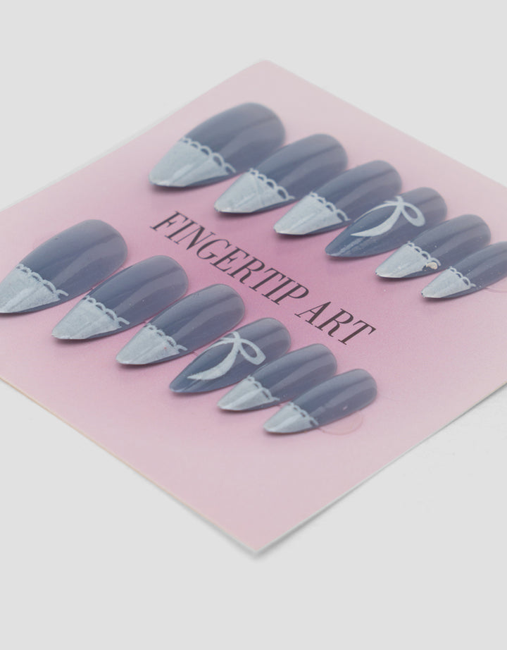 MXM NAIL STICKERS KUKU PALSU 12 ALMOND WANITA
