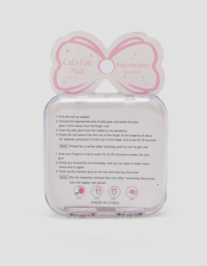 MXM NAIL STICKERS KUKU PALSU CAT EYE WANITA