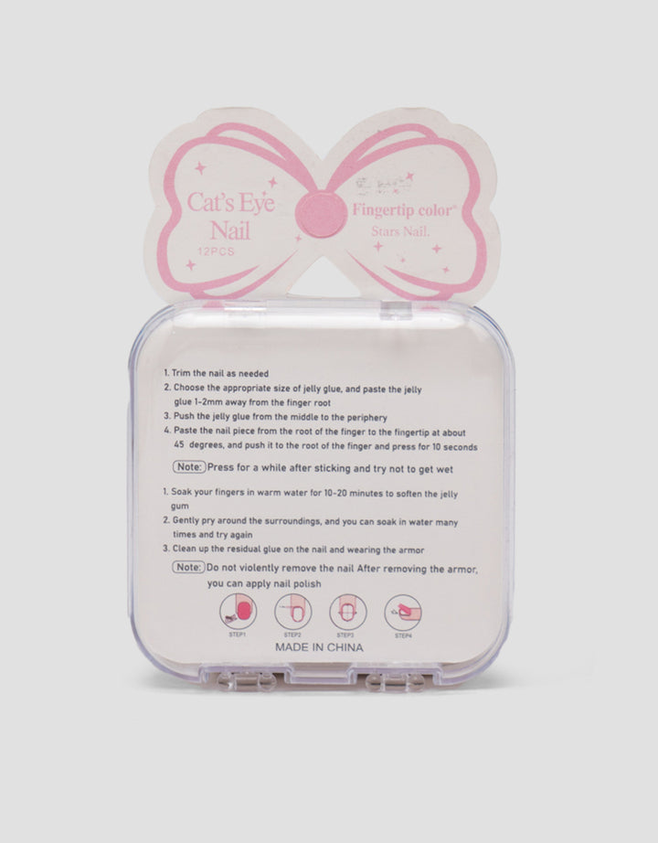 MXM NAIL STICKERS KUKU PALSU CAT EYE WANITA