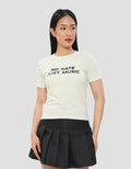 NEVADA NO HATE JUST MUSIC KAOS WANITA