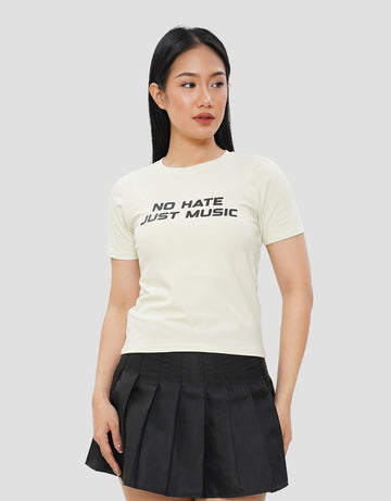 NEVADA NO HATE JUST MUSIC KAOS WANITA