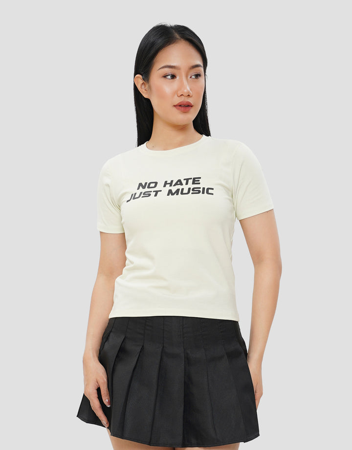 NEVADA NO HATE JUST MUSIC KAOS WANITA