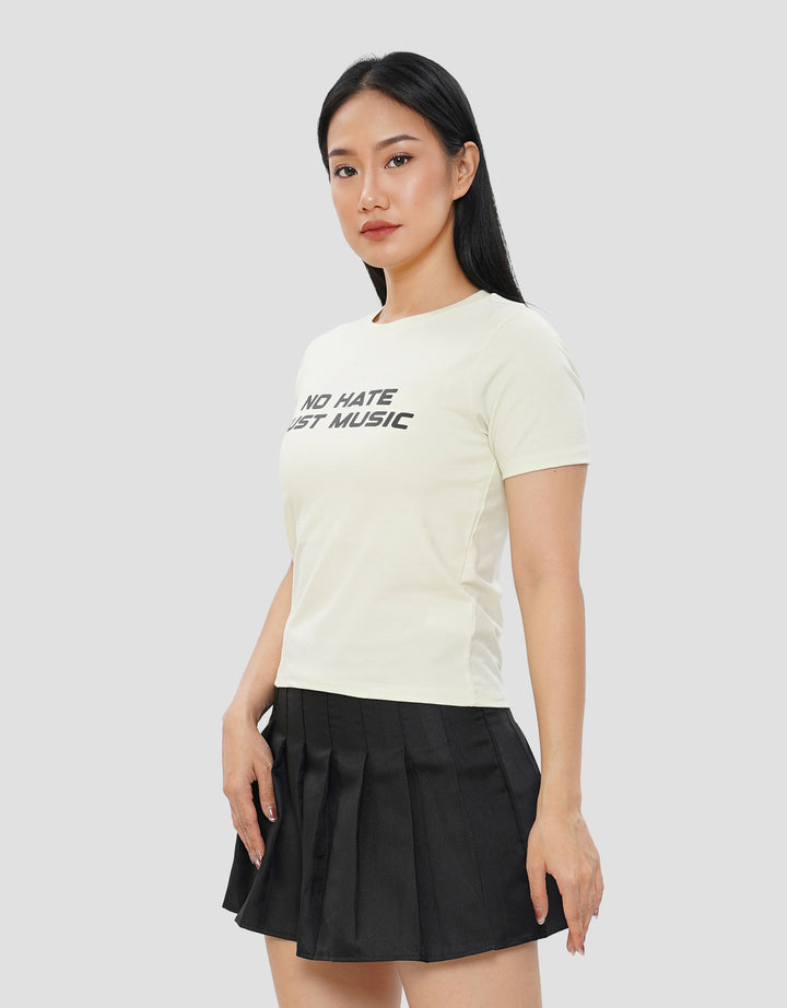 NEVADA NO HATE JUST MUSIC KAOS WANITA