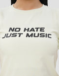 NEVADA NO HATE JUST MUSIC KAOS WANITA