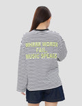 NEVADA FEEL THE BEAT STRIPE KAOS OVERSIZE WANITA