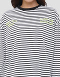 NEVADA FEEL THE BEAT STRIPE KAOS OVERSIZE WANITA