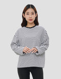 NEVADA BASIC STRIPE KAOS OVERSIZE WANITA