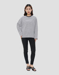 NEVADA BASIC STRIPE KAOS OVERSIZE WANITA