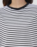 NEVADA BASIC STRIPE KAOS OVERSIZE WANITA