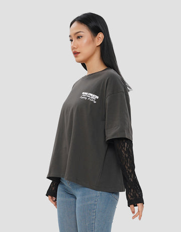 NEVADA LACE BRING UP KAOS OVERSIZE WANITA