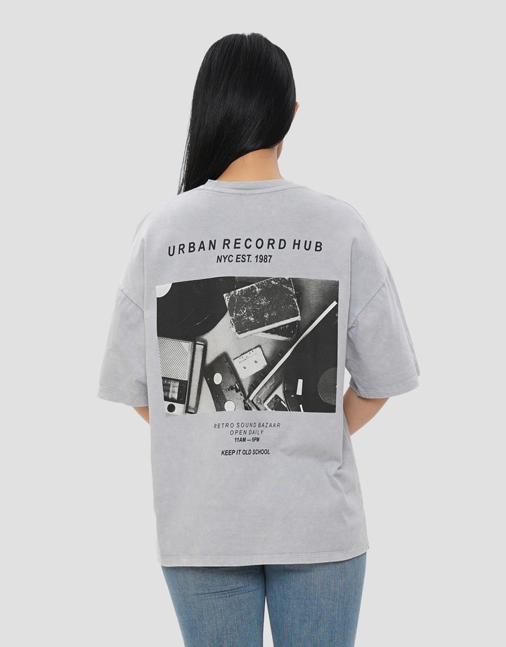 NEVADA URBAN RECORD HUB KAOS OVERSIZE WANITA