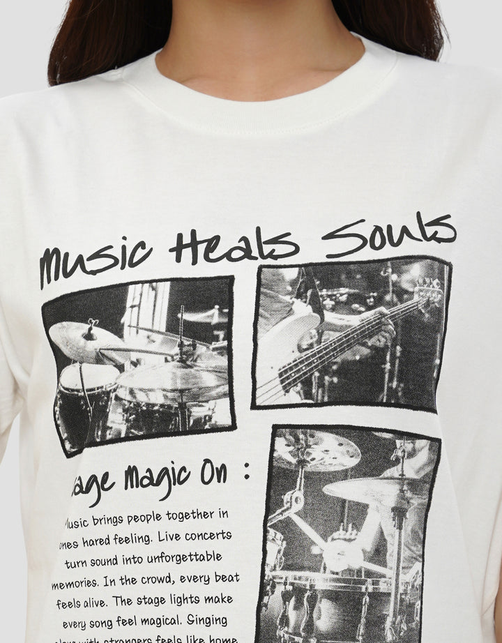 NEVADA MUSIC HEALS SOULS KAOS WANITA