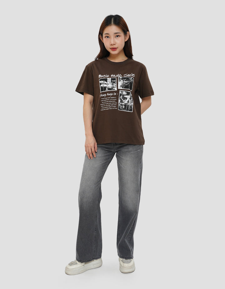 NEVADA MUSIC HEALS SOULS KAOS WANITA