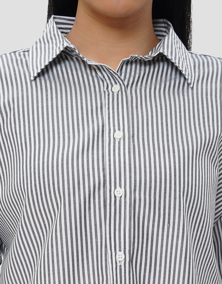 NEVADA STRIPES KEMEJA LENGAN PANJANG WANITA